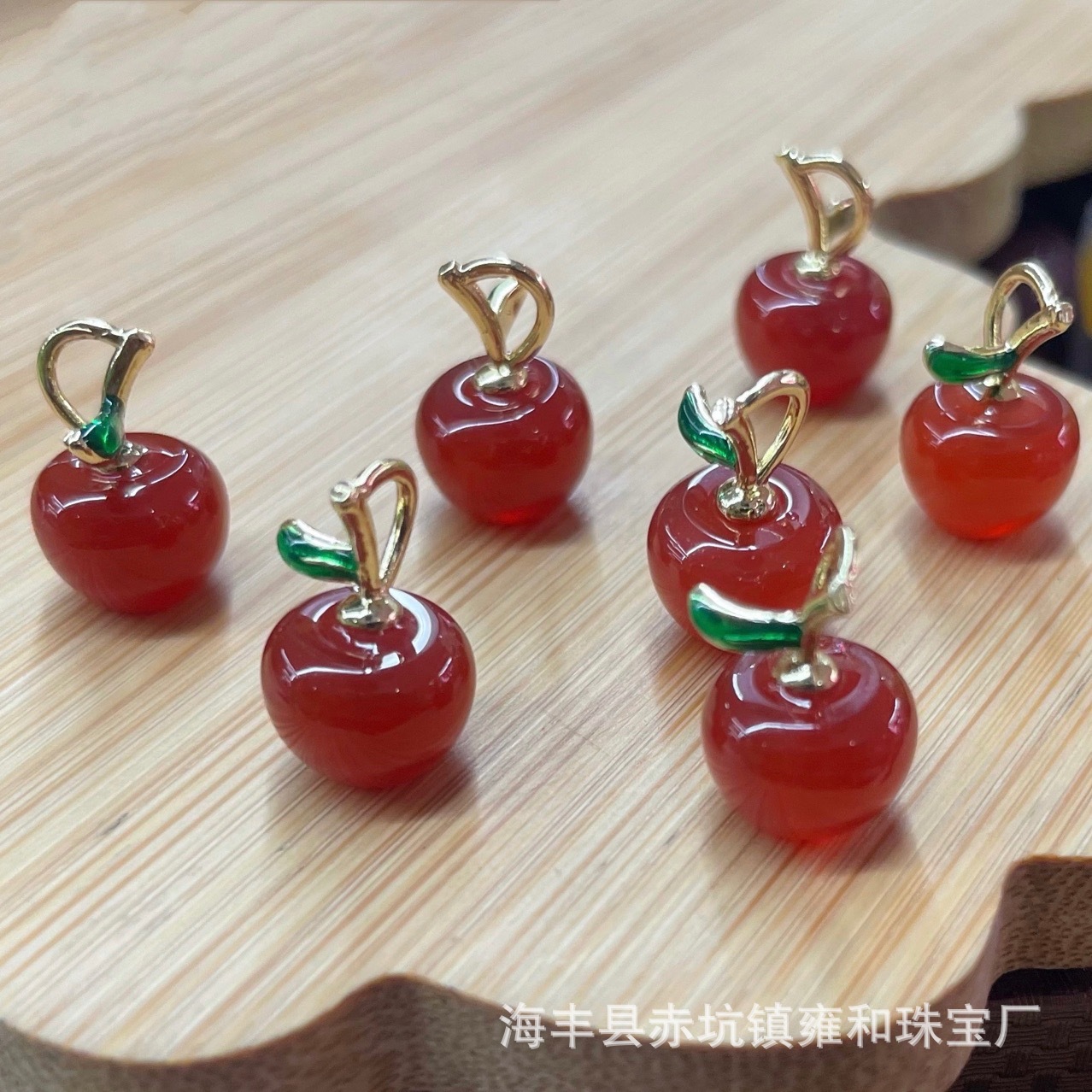 (2개) 비 붉은 사탕 마노 복숭아 설탕 노란 칼세도니 시드니 네잎 클로버 체리 스타 달 딸기 파인애플 사과