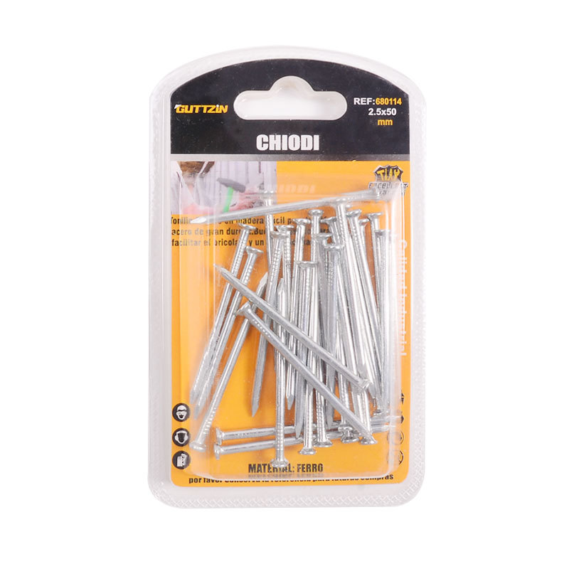 铁钉泡壳装商超销售外贸日用五金盒装铁钉 家用多规格钉子铁钉详情3