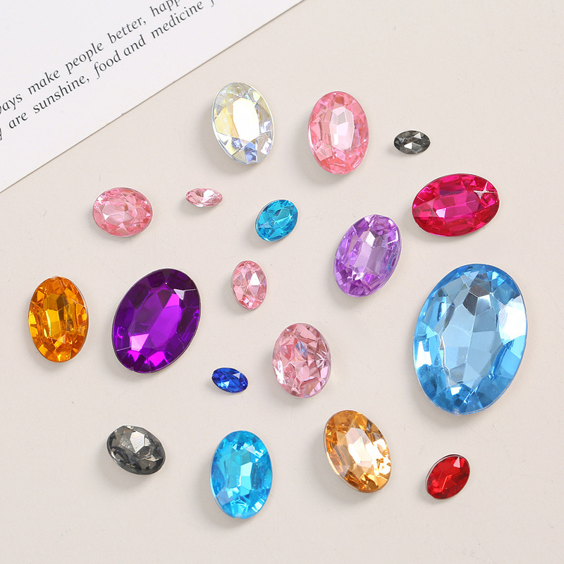 Pointed Bottom Oval Acrylic Diamond Nail Art Diamond Children's Toys Mobile Phone Case Stickers Diamond Wedding Dress Accessories Accessories Wholesale Pointed Bottom Oval Acrylic Diamond Nail Art Diamond Children's Toys Mobile Phone Case Stickers Diamond Wedding Dress Accessories Accessories Wholesale