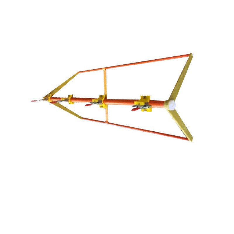 带电作业地面支撑杆架高压电缆引流线3个线夹支撑架4个线夹放置架