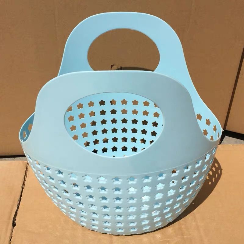 プラスチックバスケットpe収納バスケット玩具収納入浴バスケット風呂バスケット手提げバスケット|undefined