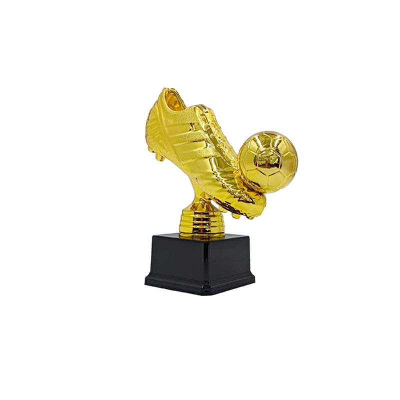Bota de oro de venta transfronteriza trofeo de fútbol recuerdos escolares trofeos de fans creativos trofeos de resina de Copa del Mundo