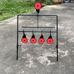 Wind chime metal soft elastic shooting target indoor and outdoor competitive shooting rotating shooting target CS tactical training target decoration