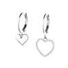 Brand earrings heart-shaped, short asymmetrical goods, city style, internet celebrity