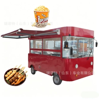 出口定制电动餐车街景车小吃多功能特种用车移动厨房餐厅厂家直销