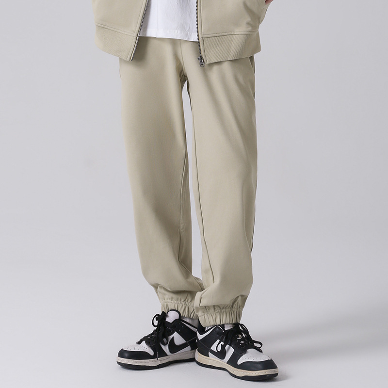 LVLV Men's K8 Pure Cotton Sweater Pants Spring and Autumn Couple's Loose Loose Straight Casual Nicking Leg Sports Pants LVLV Men's K8 Pure Cotton Sweater Pants Spring and Autumn Couple's Loose Loose Straight Casual Nicking Leg Sports Pants