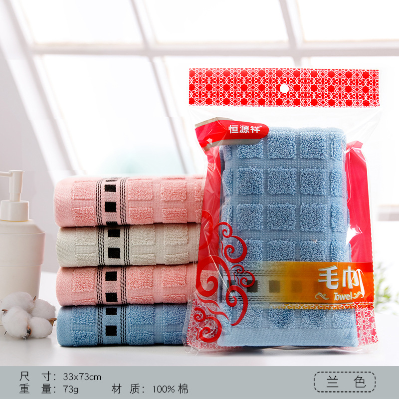 리본 체크 무늬-블루