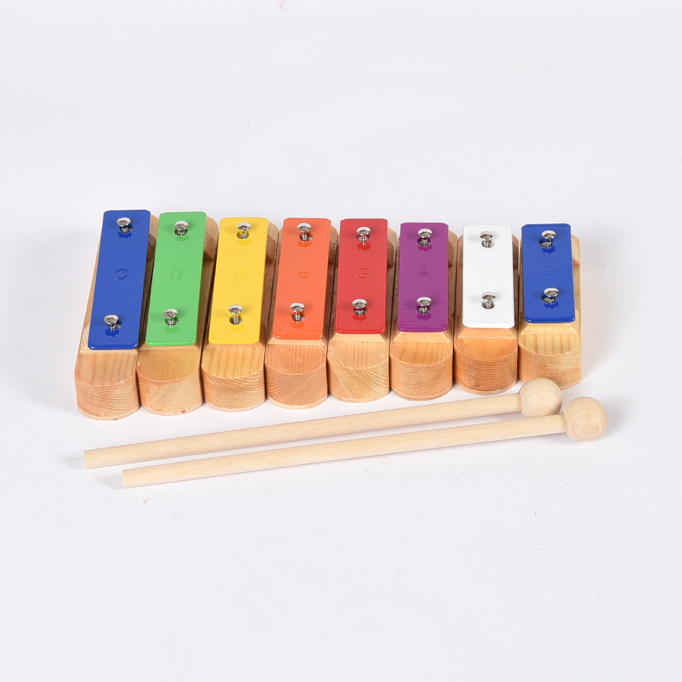 Sonido ladrillo Orf útiles de enseñanza profesionales de ladrillo de sonido de octavo de la educación de la mañana sonido bloques de jardín de infantes estudiantes de piano de mano campana