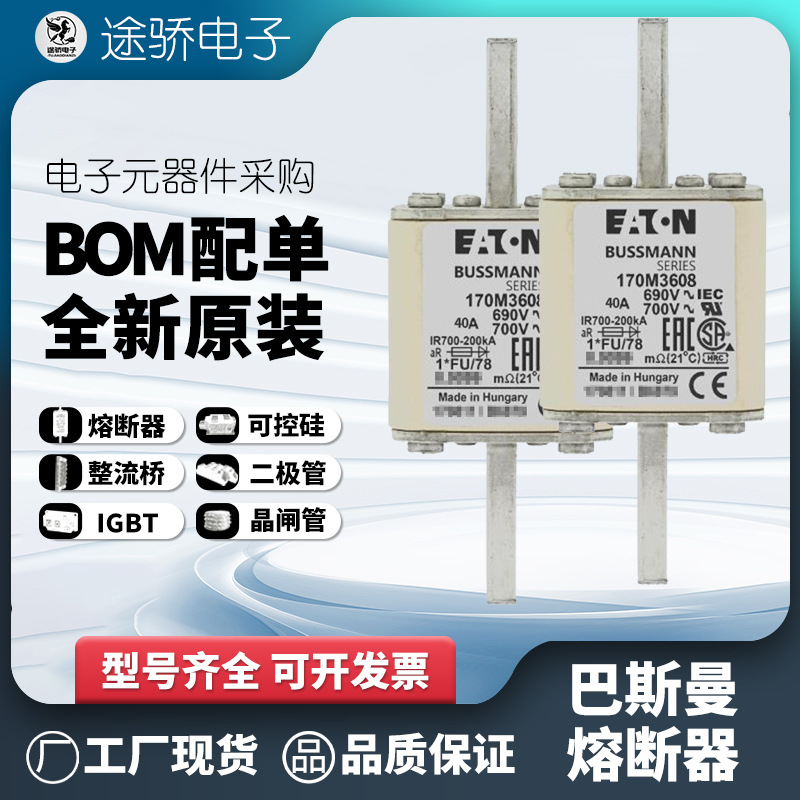 170M3608 170M3609 170M3610 170M3611 bussmann伊顿巴斯曼熔断器