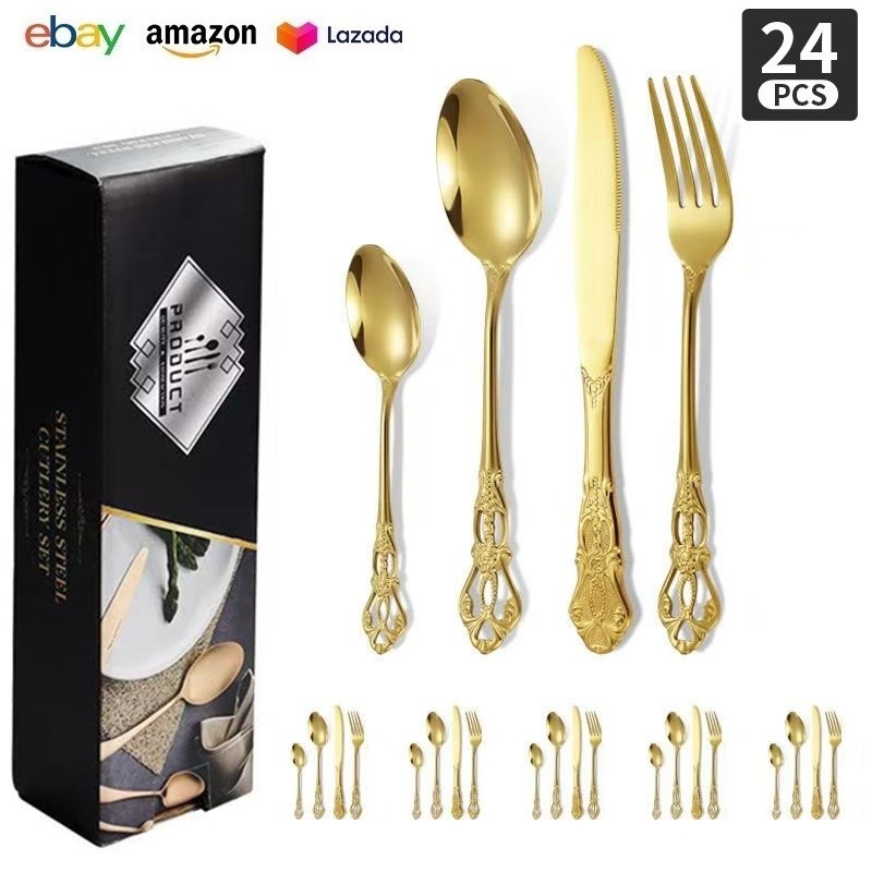골드【24PCS】작은 색상 상자