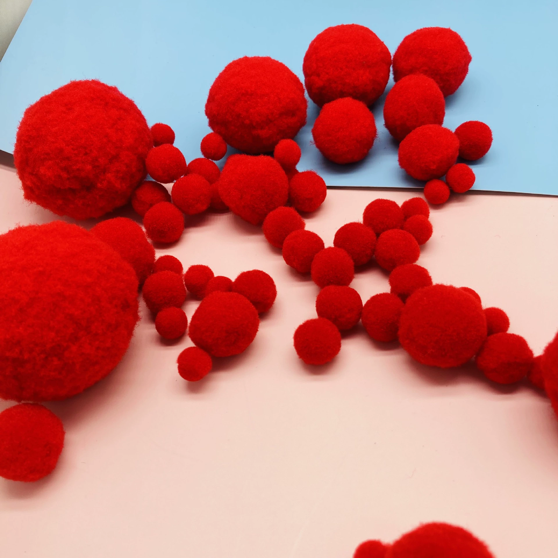 1-5 см большой красный высокий пушистый шарик красный помпон diy детские ручные аксессуары для одежды обувь чулки и сумки аксессуары красный