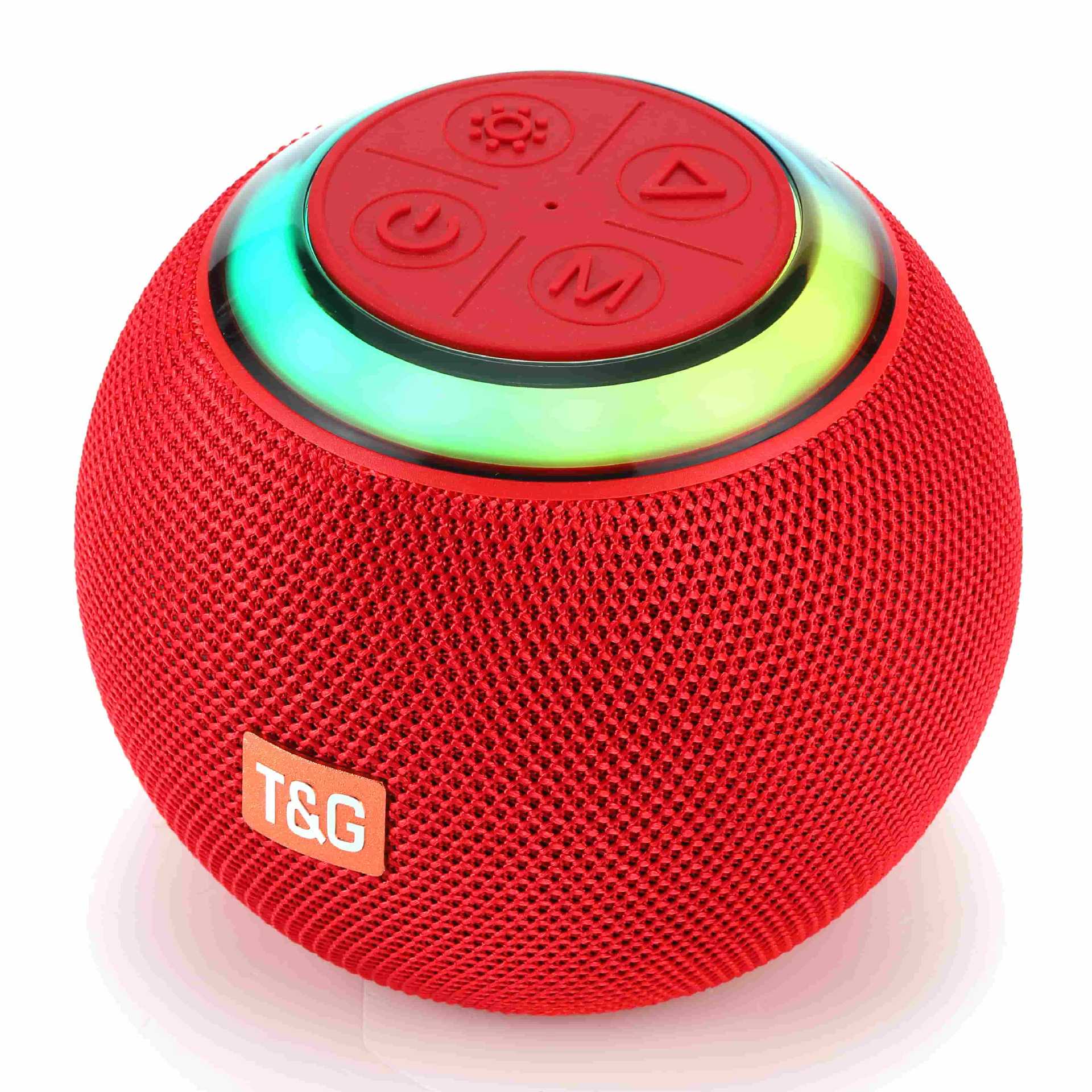 Nuevo TG683 altavoz bluetooth redondo lámpara de colores tarjeta USB portátil al aire libre altavoz mini subwoofer