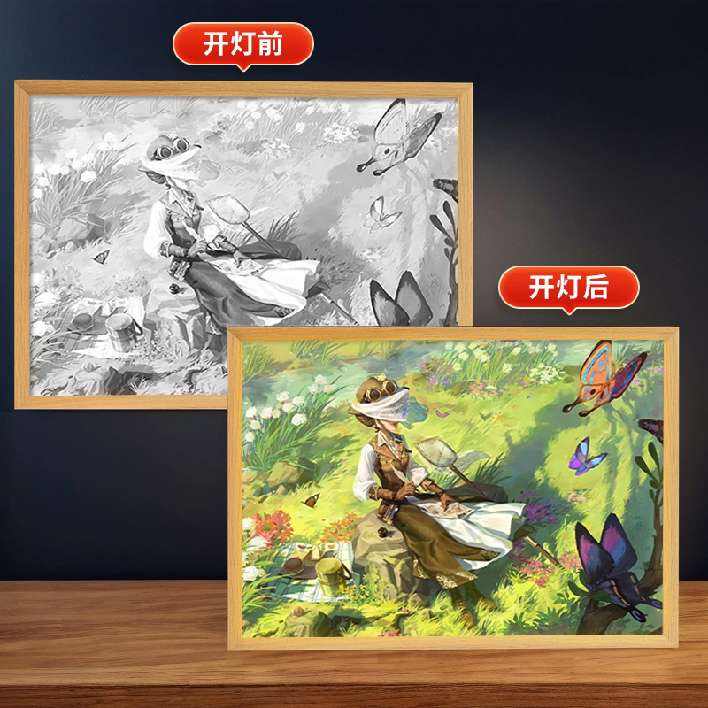 第五人格周辺照明絵画庭師漁師装飾クリエイティブ装飾品誕生日ギフトフォトフレーム雰囲気ナイトライト