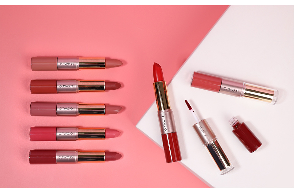 O.two.o rouge à lèvres velvet matte et gloss double embout_voghion.com