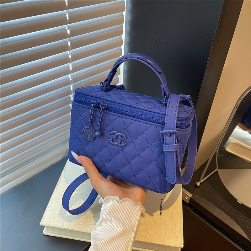 女士手提菱格小包包女包2025新款跨境欧美时尚斜挎盒子包handbag|undefined