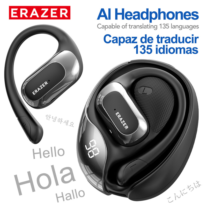 异能者X5蓝牙耳机开放式不入耳AI翻译功能HIFI级音质户外运动耳机|undefined