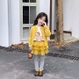 多层女童蓬蓬黄色裙裤