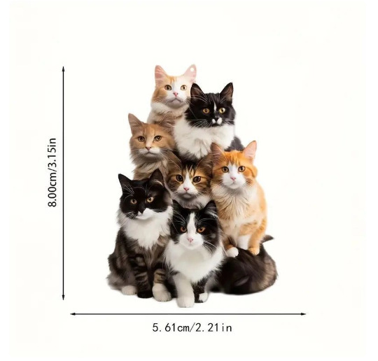 Nuevo acrílico plano transfronterizo para gatos colgante de arma