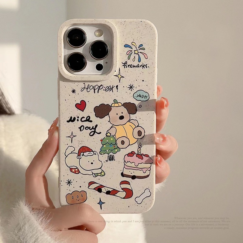 Christmas Puppy Phone Case Suitable for Apple 16 Pro, Cross-Border 15 Pro Max, iPhone 17 Cute, Niche 14, 13 Christmas Puppy Phone Case Suitable for Apple 16 Pro, Cross-Border 15 Pro Max, iPhone 17 Cute, Niche 14, 13