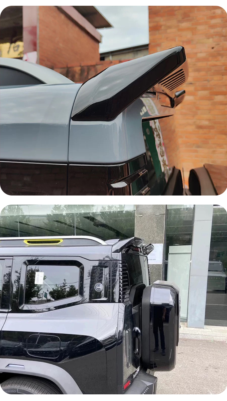 Suitable for Travelers Shanhai T2 Tail Integrated Roof Wing Without Drilling Modification Car Exterior Decoration