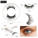 Amazon's Best-Selling Export Model White Clip Eyelash Set Magnet False Eyelashes Glue-Free Magnetic Black Stem Eyelashes
