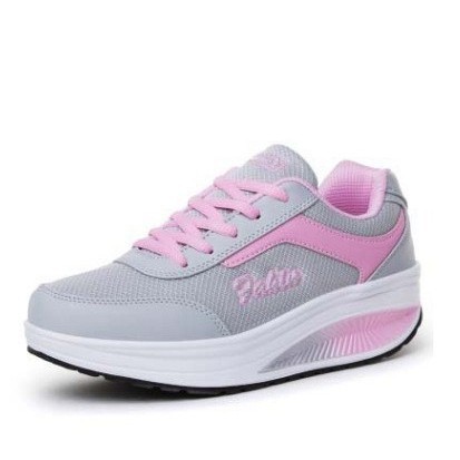 2025 Amazon Independent Station Cross-Border Dropshipping Wholesale Autumn Rocking Shoes Mesh Shoes Mesh Sports Shoes Large Size Women