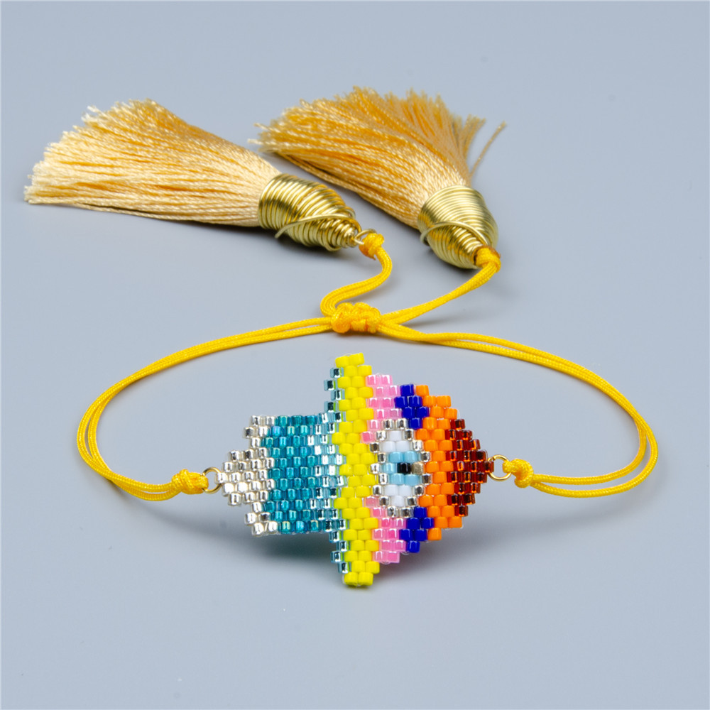 Palm Beaded Miyuki Bead Woven Geometric Multi-layered Bracelet Wholesale Jewelry Nihaojewelry display picture 4