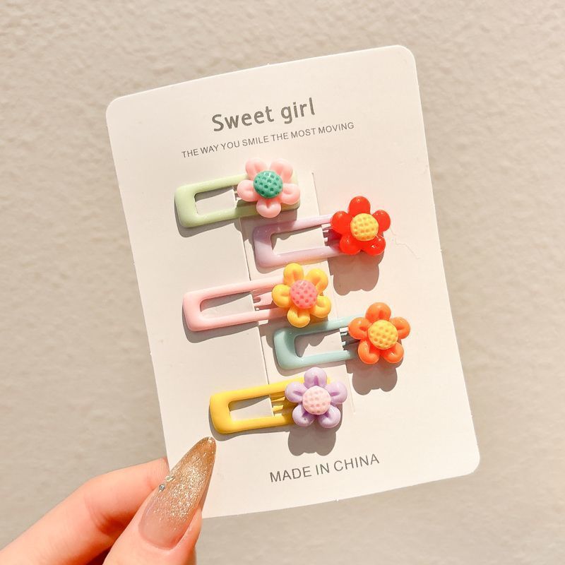 Color para niños lindo pequeño bb clip niña flequillo clip de cabello roto horquilla para bebé tocado de niña estrella horquilla