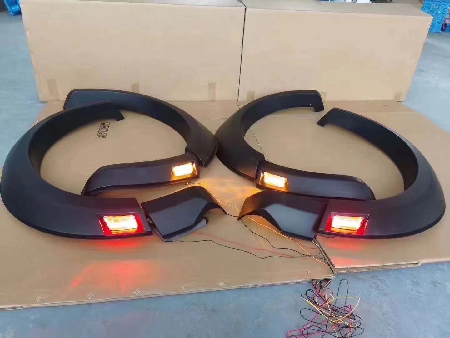 Wheel Eyebrow Fender Flare with Lights for 21-23 Ford Ranger