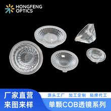 定制加工多角度舞台灯射灯筒灯LED光学透镜偏光PMMA室内照明COB透