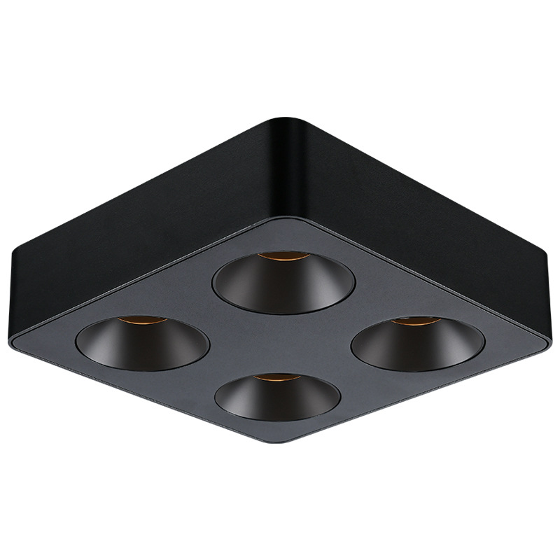 Lighthouse ultra delgada sin lámpara principal anti-deslumbrante tetra cuadrada de techo downlight dormitorio protector de ojos lámpara biliar 495L