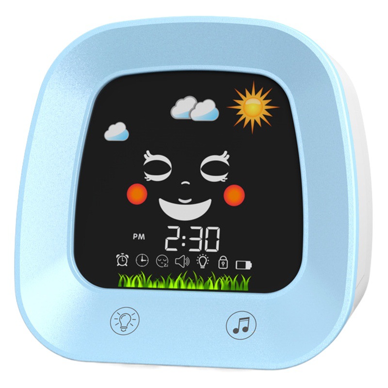 Fábrica al por mayor de dibujos animados reloj despertador digital alarma de música para niños estudiante mudo alarma de noche reloj luminoso