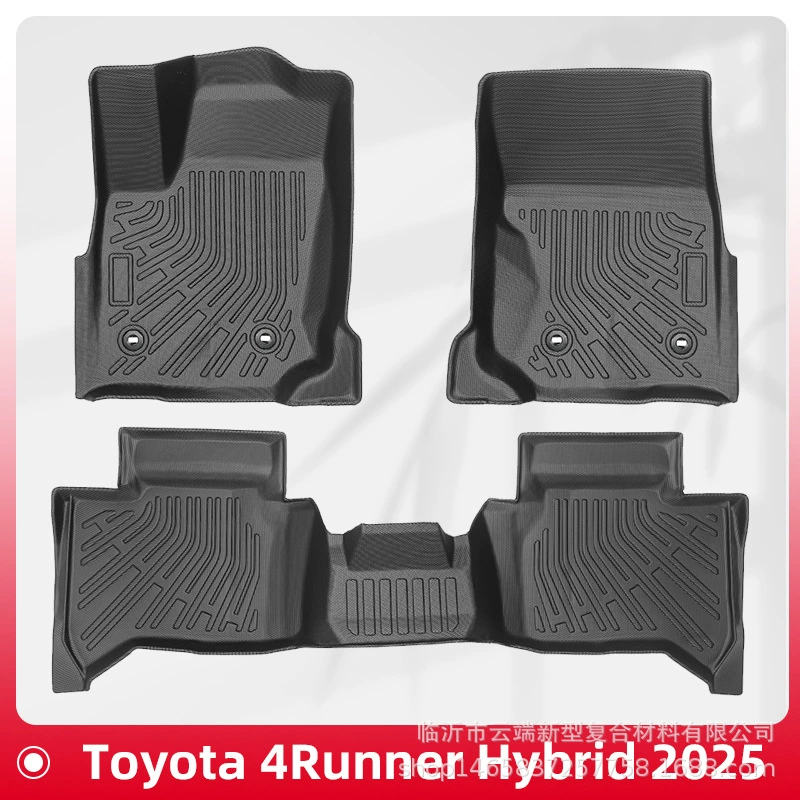 Подходит для Toyota 4Runner Hybrid 2025, коврики в салон из TPE, 3D, всепогодные, коврик в багажник