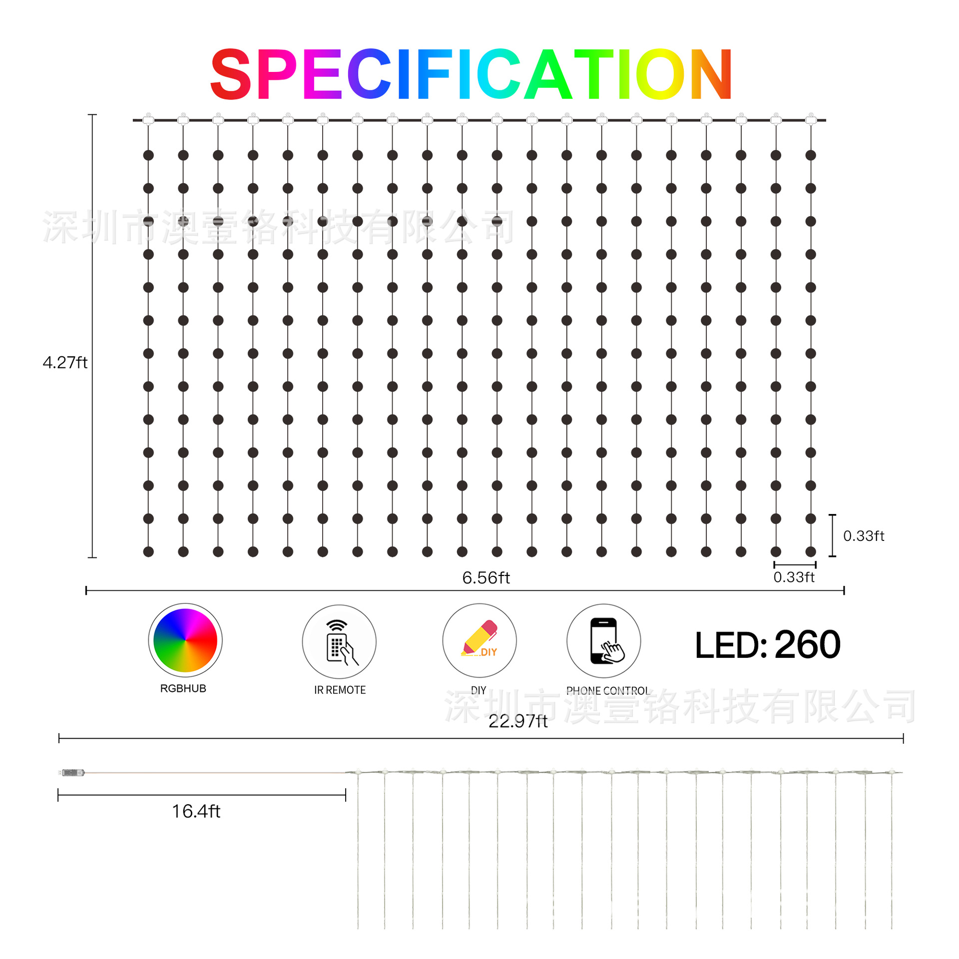 Luces LED Inteligentes Programables para Jardín y Fiesta