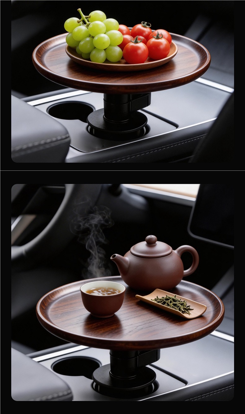 High-End Car-Mounted Floating Table Board, Driver's Seat Table, Passenger Seat Tray, Suitable for Tesla Car Accessories