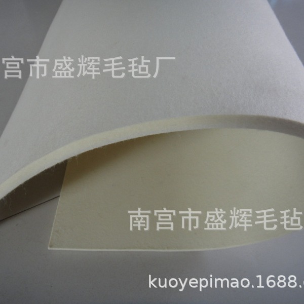 高密度工业毛毡 耐高温毛毡条 耐磨 吸油毛毡防震 隔音阻燃用毛毡