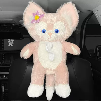 Car tissue box Ling na Bei Er cartoon cute doll sun visor armrest box chair back car tissue box (Car tissue box/set) - a-linbeier-tissue-box