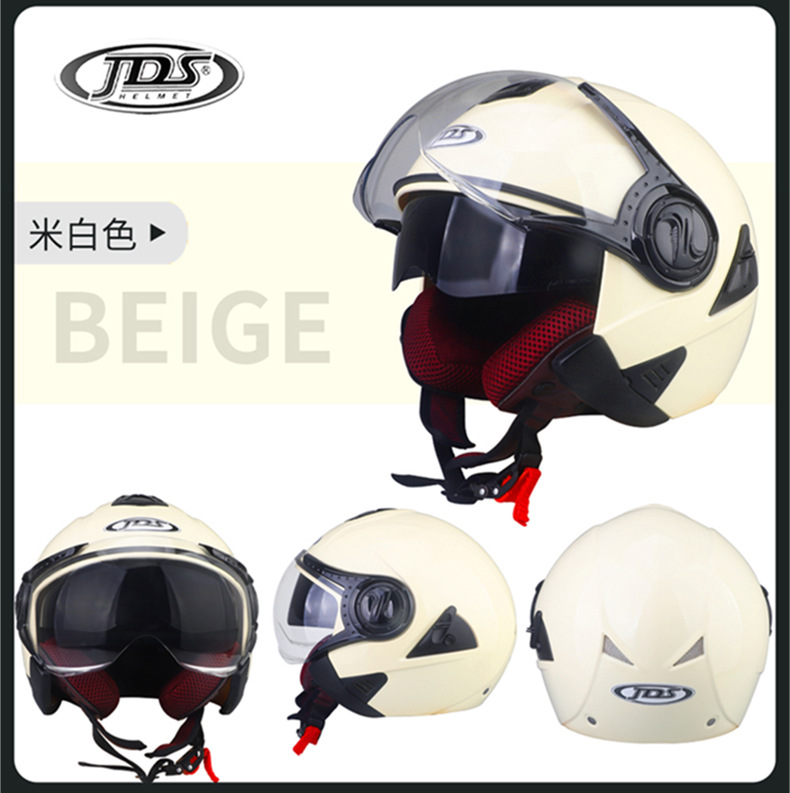 [Exclusively for Export] 3C Certified Electric Vehicle Helmet for Men and Women, Winter Battery Motorcycle Half Helmet for All Seasons
