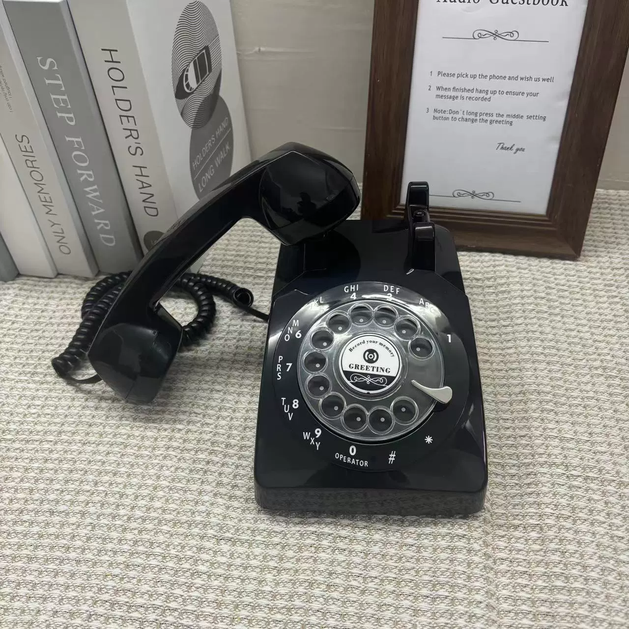 Аудио гостевой книги записи ретро телефонные сообщения вращающийся телефон офис отель свадебная вечеринка трансграничная оптовая торговля