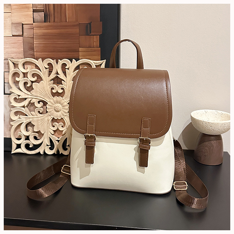 Women's Fashion Small Backpack High-End Commute Daypack Large Capacity Multiple Pockets Everyday Versatile Shoulder Bag