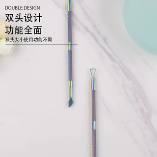 工厂批发去死皮钢推防滑美甲店钢推卸甲工具钢推不锈钢卸甲刨