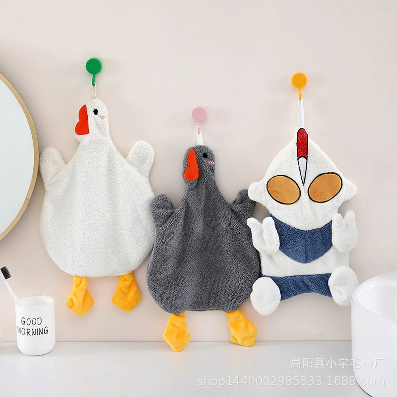 Коралловое гигиеническое полотенце, мультяшный детский лебедь, кукла