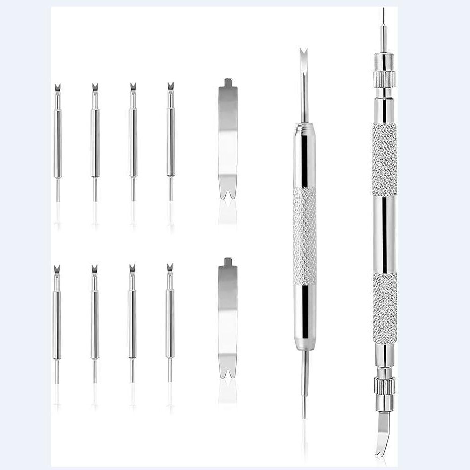 修表工具 12pc表带工具 12件生耳叉生耳批套装 12合1拆卸表带工具