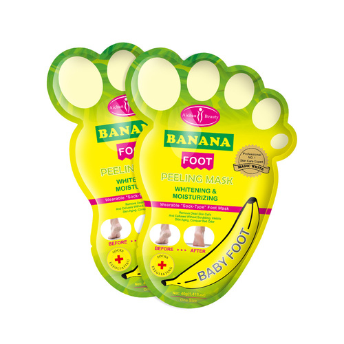 AICHUN Cross-border Banana Peeling Foot Mask Hydrating Brightening Exfoliating Foot Care Wholesale Foot Patch
