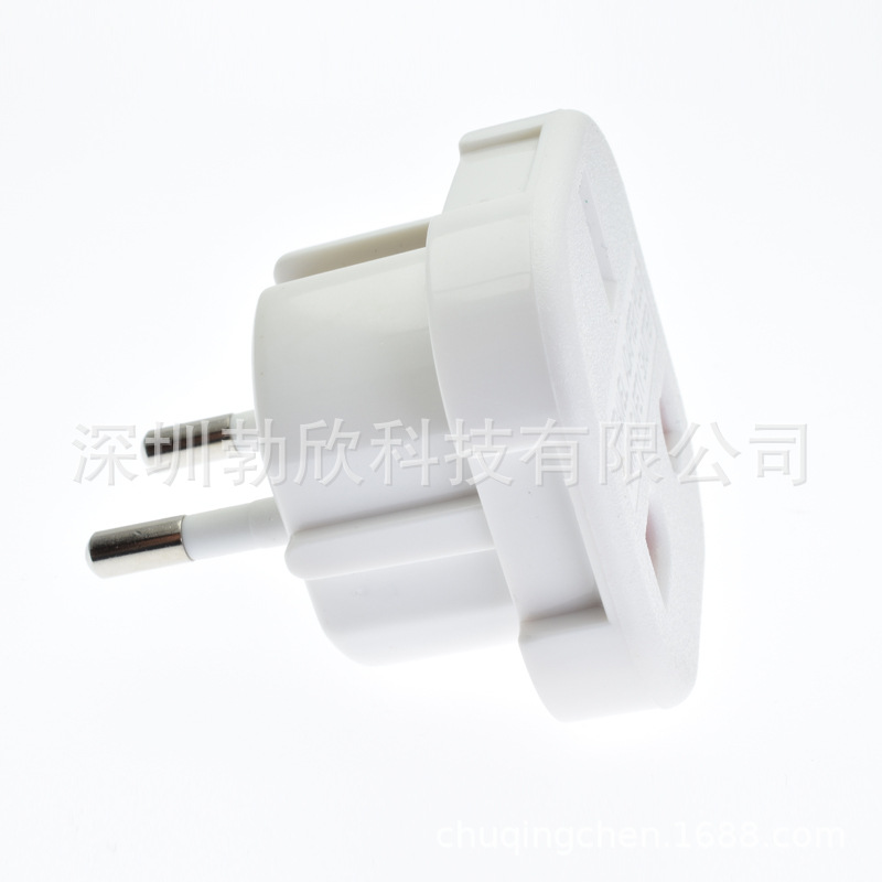 供应 通用插座 转换插头 JHD-9625白色 AC电源插座　欧规转换头