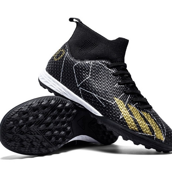 Transfronterizo zapatos de fútbol de uñas rotas de largo alto-Top Plus tamaño cómodo transpirable césped artificial suave absorción de choque moda hombres y mujeres de entrenamiento