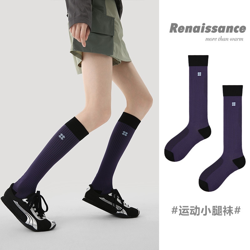 Renaissance Compression Socks for Women, Running Sports Socks, Jump Rope Pressure Socks, Towel Basketball Muscle Energy Calf Socks