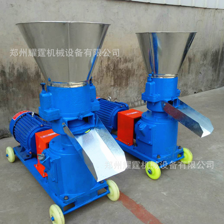 小型平模畜牧养殖饲料机青草玉米饲料机家禽养殖小型颗粒饲料机