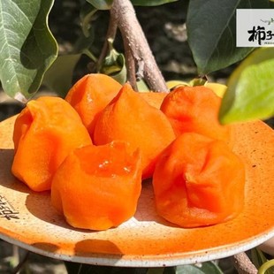 富平柿饼柿子红了流心烤柿冰柿甜糯冰霜柿子尖柿芯动冰柿一件代发-阿里巴巴