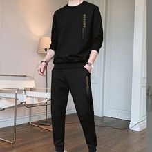 男士运动套装2025年春秋新款潮流男装搭配时尚帅气两件套